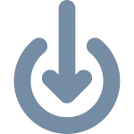 Circle Download SVG Icon